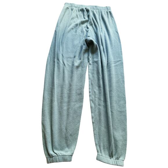 Skims Ribbed Jogger Pant Mint Green Large Lounge Cozy Stretch Athleisure Soft - Picture 5 of 6